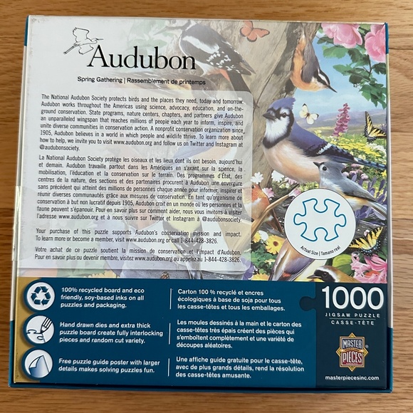 NWT MasterPieces Audubon Spring Gathering Birds Jigsaw Puzzle - Picture 7 of 14
